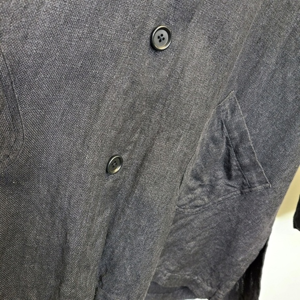 J. Jill Linen Button Down Shacket Blouse L - Picture 9 of 9